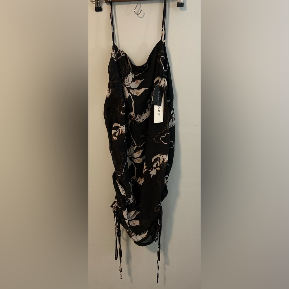 Shona Joy Ruched Mini Slip Dress